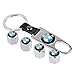 choolo Tire Air Valve Caps Stem Cover Universal Fits All Cars Trucks SUV Bike & Bicycle Motorcycle & Car Tire Valve Stem Caps for BMW(Silver)