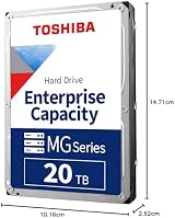 Toshiba 20TB Enterprise Internal SATA HDD Server Storage 3.5 Inch MG10ACA20TE view 6