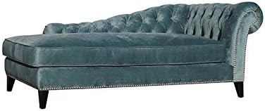 Bibiano Blue Velvet Chaise Lounge