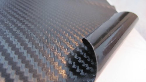 240" X 60" (20' X 5' FT) Black Carbon Fiber Vinyl Car Wrap Film