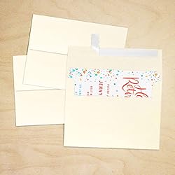 LUXPaper A7 Invitation Envelopes for 5 x 7 Cards in