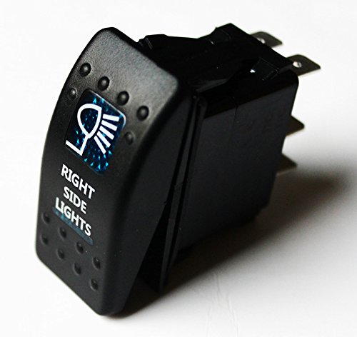 Bandc Blue Right Side Lights Rocker Switch ARB Lightforce Gu Gq 80 Hilux Jeep Nissan Spst On-off