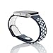Fitbit Blaze Bands, EloBeth for Fitbit Blaze Soft Silicone Replacement Sport Band Fitbit Blaze Smart Fitness Watch (Blue/White-Large)