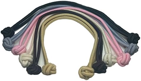 Knotted Hair Tie Set of 6 // great for natural hair, dreadlocks and thick hair (Warm Neutral)
