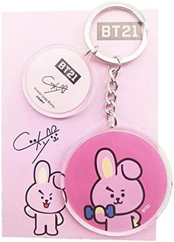aixingwuzi READY STOCK BT21 BTS Bangtan Boys Key Chain BT21 Acrylic Key Chain for girl( H06)