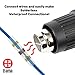 Solder Seal Wire Connectors 120 | Fast, Easy and Effective Waterproof Electrical Connectors | No Solder | Heat Gun Included | Repair Your Car, Speakers, Lights With Long Lasting Connections