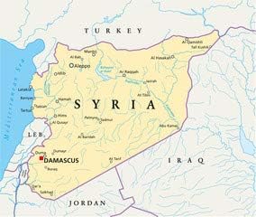 syria mapa Syria Syrian Arab Republic Map (Map) (52044066), Poster, 20 x 20 