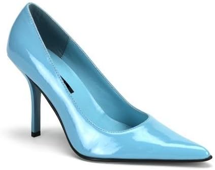 pale blue patent shoes