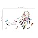 decalmile Dream Catcher Boho Wall Decals Feathers Wall Stickers Bedroom Living Room Wall Decor (Finished Size: 54