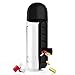 Rambly Sport Water Bottle With Built-in Daily 7 Daily Pill Box Vitamin Organizer, 600ml (Black)