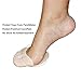 Toe Socks for Women No Show,Ball of Foot Cushons with Toe Sleeve Relief Pain Blister for Boots High Heel Sneaker Sandals (2 Pair Beige)