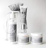 Top Rated Merle Roberts Platinum Series Anti-aging 4Pc full size Kit. Cleanser, BB Cream, Am/Pm Cream, Neck and Decollete Cream