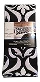Mainstays Black & White Damask Patterned Body Pillow Cover