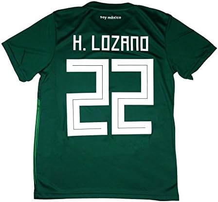 Nelson Rigg Products Hirving Lozano #22 Mexico Home Jersey 2018 World Cup (M (20"X28"))