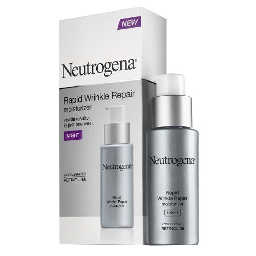 Neutrogena Rapid Wrinkle Repair Moisturizer 1 Ounce Night (29ml) (3 Pack)