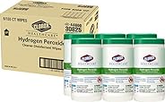 CloroxPro Hydrogen Peroxide Cleaner Disinfectant Wipes, 155 Count Canister - Case of 6 (30825)