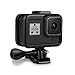 Kupton Housing Frame for GoPro Hero 8 Black Protective Shell Cage Mount Accessories for GoPro Hero 8 with Quick Pull Movable Socket and Screw (Black)
