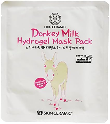 SKIN CERAMIC Donkey Milk Celluminator Mask Pack (Donkey Milk Hydrogel Mask Pack 10PCS)