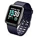 CHEREEKI Fitness Tracker, Fitness Watch with Heart Rate Monitor Waterproof IP68 Smartwatch, Stop Watch, Step Counter, Calorie Counter Sleep Monitor Activity Tracker for Men Women Kids (Blue)