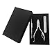 Cuticle Nippers,Vizmy Durable Cuticle Remover and Cutter Set- Cuticle Clippers + Ingrown Toenail Lifter + Nail File - Professional Grade Stainless Steel Manicure and Pedicure Tool