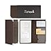 Zztech Car Registration and Insurance Holder, Luxury BN PU Leather Wallet Case for Glove Box Organizer
