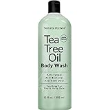 Antifungal Tea Tree Oil Body Wash Peppermint &amp; Eucalyptus Oil Antibacterial Soap by Natural Riches -12 oz Helps Athletes Foot, Eczema, Ringworm, Toenail Fungus, Jock itch, Body Itch, Body Odor &amp; Acne