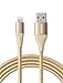 Anker Powerline+ II Lightning Cable (6ft), MFi Certified for Flawless Compatibility with iPhone X/8/8 Plus/7/7 Plus/6/6 Plus/5/5S and More(Gold) primary