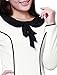 Allegra K Women Doll Collar Lace Trim Flouncing Hem Mini Dress M White