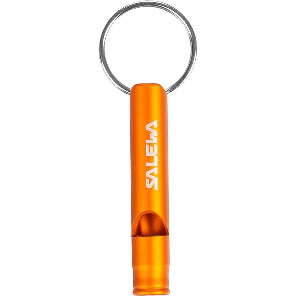 Salewa Aluminium Whistle Small, Green-Black-Orange-Grey-Blu, Unisex