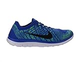 Mens Nike Free 4.0 Flyknit Game Royal Black Photo Blue Hyper Jade 717075-400