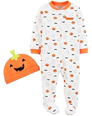 Just One You by Carter's Baby Pumpkin Sleep N' Play and Hat Set