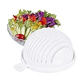 LH Salad Cutter Bowl - Tool for Making Quick Salads, Make of Food Grade ABS Plastic. 60 Seconds Salad Maker|Vegetable Maker|Salad Cutter|Salad Chopper|Salad Spinner
