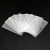 eMylo Pack of 8 Plastic Soft Transparent Card Holder ID Credit Card horizontal Business Card Protector Sleeve Compitable with Card Size 3.342.16 inch