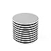 Powerful Neodymium Disc Magnets (10 Pack) Strong N45 Rare-Earth Metal Multi-Use for Fridge, DIY, Building, Scientific, Craft, and Office Magnets