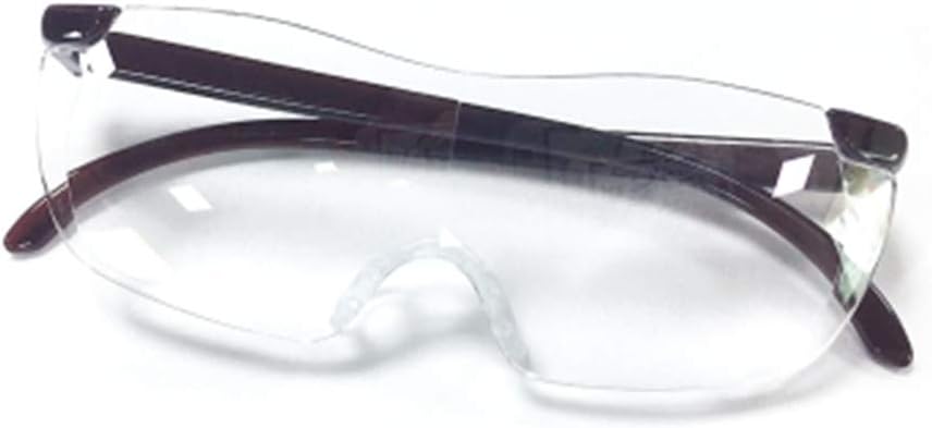 YMM Magnifying Glass Magnifier Headband Headset for Reading Glasses Hands Free 10X Lens-Seniors Portable Books,Newspapers,Maps, Coins,Jewellery,Seniors,Low Vision,Brown,Bluray