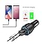 Car Charger QuickCharge 3.0 35W Adapter Usb Fast Charge, Port 1 QC 3.0 Port 2 Smart Power 3.1A Samsung, Android, Galaxy s9, ipad, Surface Pro, Lg, Apple