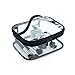 HaloVa Toiletry Bag, Large Cosmetic Bag, Waterproof Makeup Bag, Travel Storage Bag, Transparent Multipurpose Practical