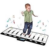Kids Piano Mat, Keyboard Play Mat, Floor Piano Mat for Kids, Musical Piano Mat has 8 Musical Instruments, Record, Playback, Demo, Play, Best Birthday Christmas Day Gifts for Girls, Boys,Children