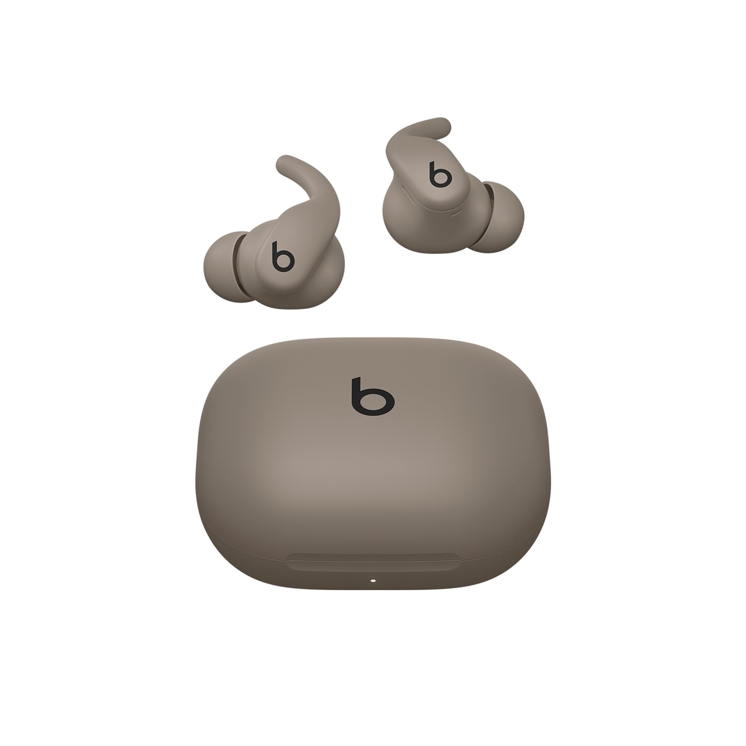 Photo 1 of Beats Powerbeats Fit - Wireless Noise Cancelling Workout Earbuds with Secure-Fit Wingtips, Up to 30-Hour Battery Life, Sweat & Water Resistant, Apple & Android Compatible - Gravel Gray