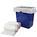 Doryh 8 Gallon White Drawstring Trash bags, 2 Rolls/120 Counts, F