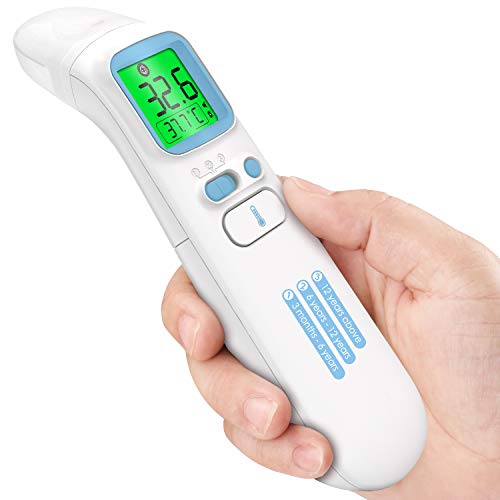 Forehead and Ear Thermometer, UNTIRE Infrared Digital LCD Display