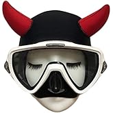 BRLUCKY Scuba Diving Headband Devil 2mm Neoprene Wetsuit Hood for Women Youth Scuba Head Cover Dive Cap Surfing Thermal Hair Band for Kayaking Snorkeling Swimming Sailing Canoeing Water Sports