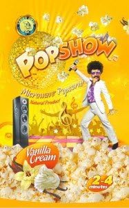 POP SHOW Corn Microwave popcorn vanilla cream flavour (80g)