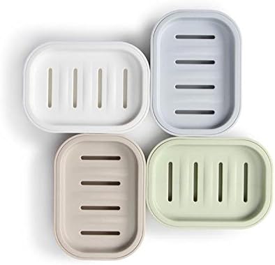 Pacii Soap Box Dish,Soap Dish,Soap Holder,Soap Saver,Soap Container Plastic Soap Dish Traveling Soap Box Creative Portable Mini Soap Box with lid (Green)
