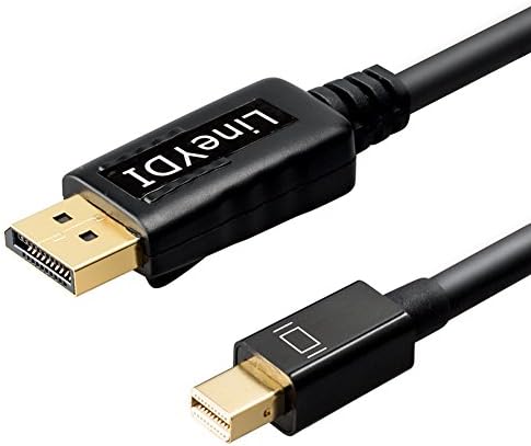 Gold Plated Mini DisplayPort to DisplayPort M/M Cable LineYDI®, 1.2 DP to Mini DP Cable(mDP/Thunderbolt Port Compatible) 6 Feet (1m/ 3.3 Feet)