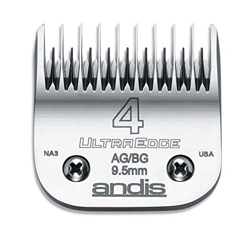 Andis Carbon-Infused Steel UltraEdge Dog Clipper Blade, Size-4 Skip-Tooth, 3/8-Inch Cut Length (64090)
