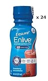 Count of 24 Ensure Enlive Strawberry Oral supplement 8 oz Bottle