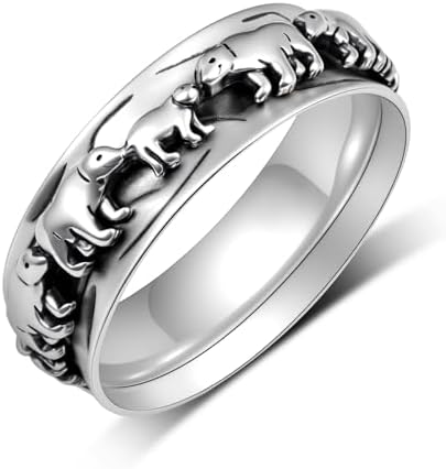 Bear Ring for Men, Cute Polar Bear Ring, Norse Viking Bear Head