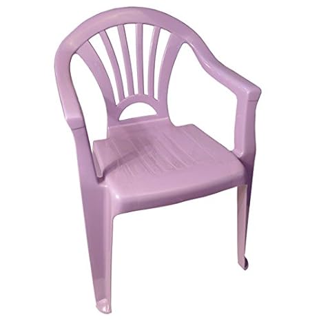 Kinderstuhl Plastik Gartenstuhl Stapelstuhl Kindersitz stapelbar Farbe(n) nach Auswahl Maße (H/L/B) 52x36x25 cm (Lavendel)