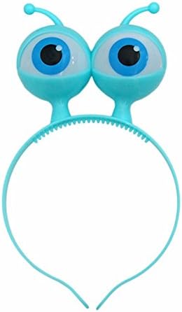 LED Light Luminous Halloween Vocal Concert Props Supplies Aliens Eyes Head Hair Hoop Band Party Decoration Adults Kids Unisex
